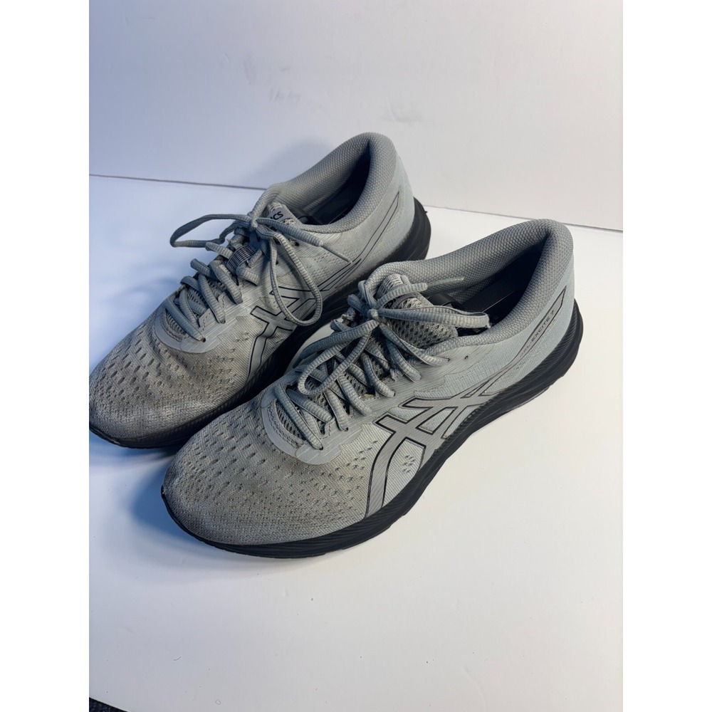 ASICS Gel-Excite 7 Running Shoes‎ Mens Size 10 Gray Mesh Logo Round Toe 1011A657
